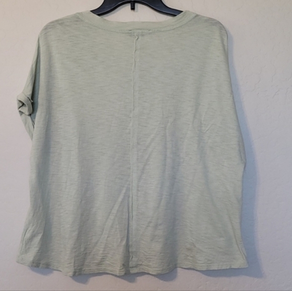 La La Land Creative Co Green High Low Hem Small Front Pocket T-Shirt Size Large - Picture 3 of 9